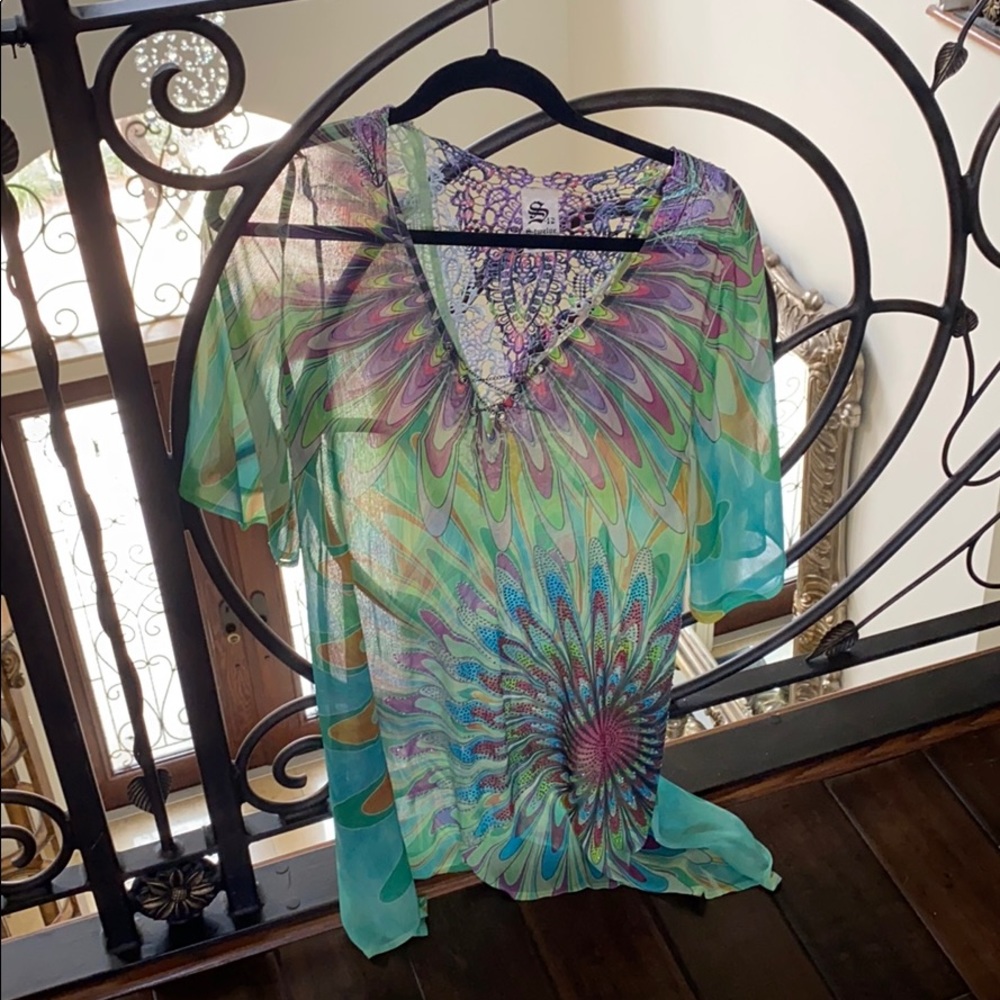 Coverup super cute to wear over a bathing suit